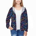 thumbnail image 3 of Cauagu Multicolor Bowling Print Sun Protection Jacket for Teen,Full-Zipper Long Sleeve Sun Shirts with Pockets UV Hoodie Shirts Outdoor Athletic Jacket-X-Large, 3 of 7