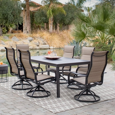 patio sling padded piece dining wimberley coral deluxe aluminum coast