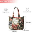 thumbnail image 4 of Pioneer Flower Floral Print Pattern Travel Tote Bags for Women Carry On,Large Weekender Bags for Women Travel,Multi Functional Duffle Bag for Work,Shopping,Sports, 4 of 5