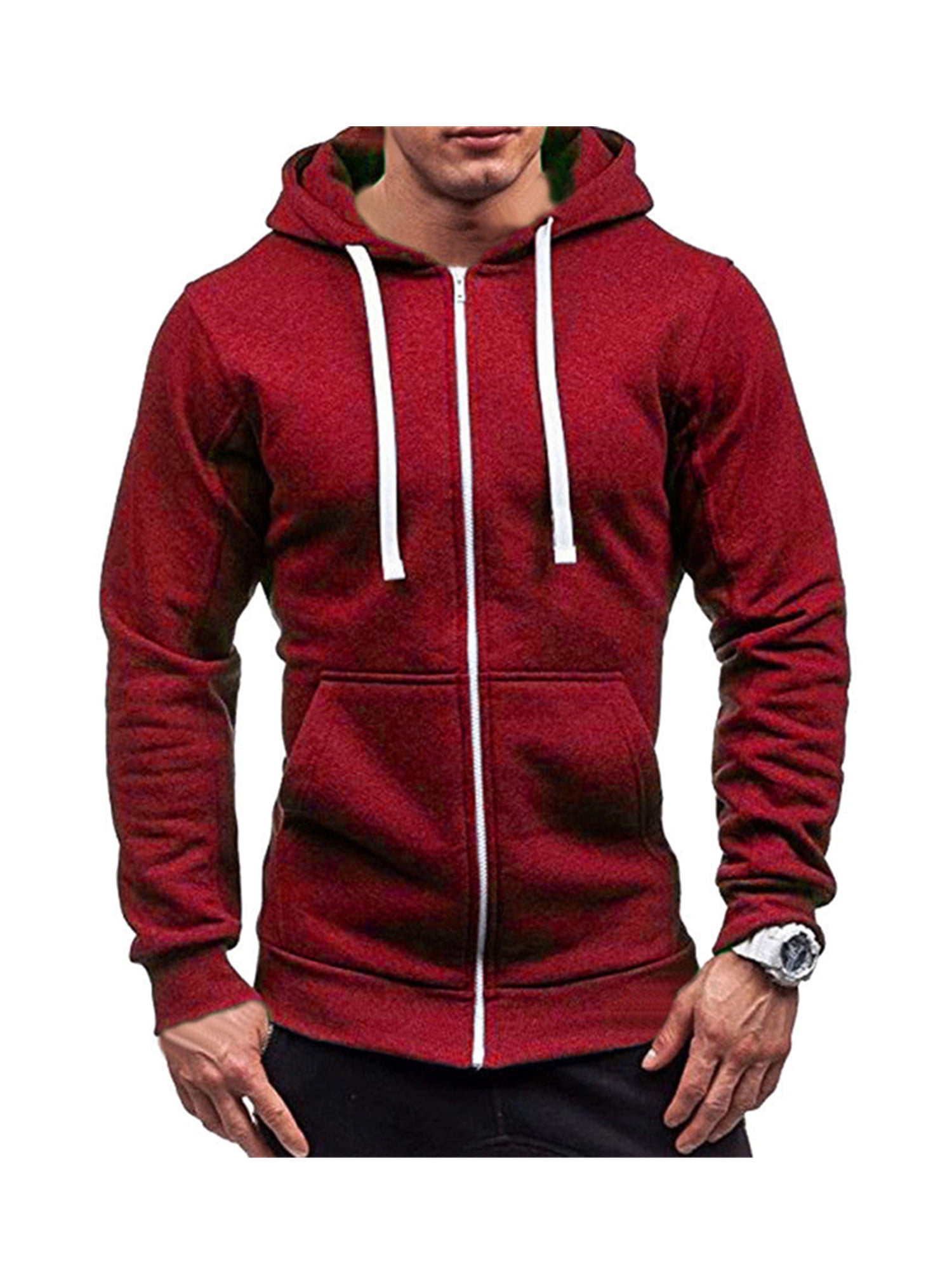 mens winter zip up hoodies