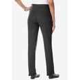 thumbnail image 3 of Roaman's Women's Plus Size Soft Knit Relaxed Pull-On Straight Leg Pant, 3 of 6