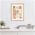 thumbnail image 3 of Kate and Laurel Framed Canvas Wall Art Print Storytelling Shores by Aislinn Simmonds Duchess Plum, 18 x 24 Sylvie Bright Gold Frame, Whimsical, Still Life Art for Wall Decor, 3 of 8
