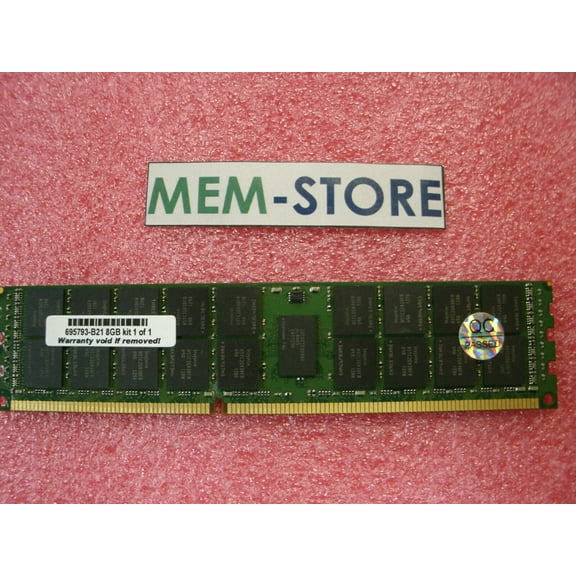 695793-B21 8GB (1x8GB) DDR3-1600 PC3-12800R Memory DIMM HP Proliant BL465c G8 (3rd Party)