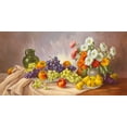thumbnail image 2 of Krueger, E. 32x18 Gold Ornate Wood Framed with Double Matting Museum Art Print Titled - FRUIT Still-Life, 2 of 4