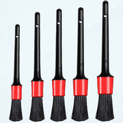 Detailing Brush Drill Brushes For Car Tire Dashboard Cleaning Detail Brush Set Auto Interior Exterior Cleaning Dry Wash Boars Hair Detailing Brush Ultra-soft Brushes For Vehicles Set Chemical-guys Car