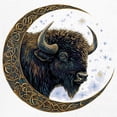thumbnail image 3 of Celtic Moon Bison Tank Top Mystic Forest Animal Wildlife Nature Spiritual Celestial Lunar Viking Valhala Men's Top, 3 of 7
