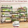 thumbnail image 3 of HiiKaa 36" W x 18" D x 71" H Wire Storage Shelves with Wheels,5 Tier NSF Certified Heavy Duty Adjustable Kitchen Shelving Unit,Pantry Organizer Rack Rolling Metal Shelf for Garage Closet Bathroom, 3 of 8