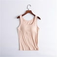 thumbnail image 4 of Huhudde Shelf Bra Tanks Tops Sleeveless Racerback Workout Camisole Yoga Shirt Cotton Undershirts Tanks Top with Built in Bras, 4 of 15
