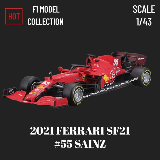Bburago F1 2022 coche modelo Verstappen Perez Red Bull Racing RB18 Ferrari Mercedes escala 1:43 miniatura navidad niños regalo juguete para niño Fivean unisex