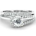 thumbnail image 3 of 0.40 Carat (Ctw) Round Diamond Ladies Bridal Semi Mount Ring Set (No Center Stone), 3 of 4