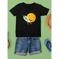 thumbnail image 3 of Moon And Rocket T-Shirt Juniors -Image by Shutterstock,  Large, 3 of 4
