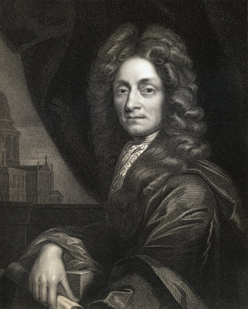 Sir Christopher Wren 16321723. English Architect Scientist And Mathematician. From The Book