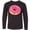AB-Black, variant on Inktastic Pink Donut with Sprinkles Long Sleeve Youth T-Shirt