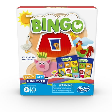 Ready Set Discover Bingo Game for Kids Ages 3 and Up, Game for 2-4 Players