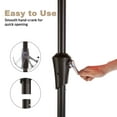 thumbnail image 6 of JUSTLET 7.5' Outdoor Market Patio Umbrella W/ Push Button Tilt And Crank, Beige, 6 of 8
