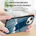 thumbnail image 4 of Nalacover For iPhone 14 Fit Slim Case,Stylish Galaxy Pattern Design Luxury Tempered Glass Back Case Anti-scratch Side with TPU Bumper Shockproof Camera Lens Protective Cover.For iPhone 14,A, 4 of 6