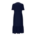 thumbnail image 6 of Summer Casual Dresses for Womens 2026 Fashion Plus Size Textured V-neck Slit Dress Sleeveless V-neck Dress, 6 of 8