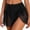 Black, variant on Qingpeng Womens High Waisted Swim Skirt Wrap Sheer Short Skirt Tummy Control Mesh Tie Knot Bathing Suit