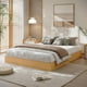thumbnail image 1 of Historyli Base de cama tamaño king con listones de madera, sin somier, fácil montaje, madera de pino., 1 of 3