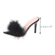thumbnail image 4 of Sandalias exteriores de tacón alto con decoración de pelusa y punta abierta con boca de pez sexy para mujer Wmkox8yii ytu4129, 4 of 6