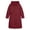 Wine, variant on Purcolt Womens Quilted Hooded Puffer Jackets Dressy Casual Drawstring Waist Winter Thermal Coats Windproof Waterproof Mid-Length Outerwear with Pockets