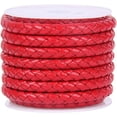 thumbnail image 2 of Yazoeia 2 Meter Braided Leather Cord String, Round Braided Cord PU Leather Braided Leather Cord Braid for Jewelry Making, Necklace, Bracelets, Wraps, Crafts and DIY Design Projects, 4mm, 2 of 7