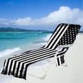 thumbnail image 4 of Beach Chair Cover With Side Pockets,Microfiber Chaise Chair Towel Cover For Sun Lounger Pool Sunbathing Garden Beach Hotel,Easy To Carry Around Home Decor Christmas Gifts Of The Day, 4 of 9