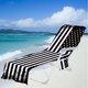 thumbnail image 4 of Funda para silla de playa con bolsillos laterales | Toalla de microfibra para tumbona de piscina, jardín y hotel | Diseño antideslizante, fácil de transportar, compatible con la mayoría de tumbonas, 4 of 6