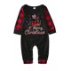 thumbnail image 1 of Conjuntos de pijamas familiares a juego TIMIFIS Pijamas navideños con camiseta de manga larga con ciervo y pantalones a cuadros Ropa de estar por casa para, 1 of 5
