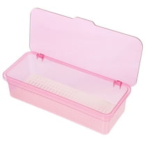 TEHAUX Plastic Tray with Lid Kitchen Countertop Cutlery Utensil Organizer