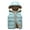 Light Blue, variant on Childrens Puffer Vest Boys Puffer Vest Hooded Quilted Outwear Sleeveless Jacket Lined Zipper Waistcoat (Black,5-6 Years)