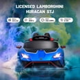 thumbnail image 3 of Lamborghini 12V Ride on Car for Kids, Powered Ride on Toys with Remote Control, Music, Bluetooth, LED Lights, Rear Wheel Suspension Electric Car for 1-3 Years Ages Olds, Blue, 3 of 10