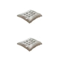 thumbnail image 3 of Wweixi Coussin pour Chaise Carrée - Doux et Confortable Large Gamme d'Utilisations Coussin de Chaise Carré Grille Grise 2Set, 3 of 6