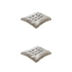 thumbnail image 1 of Cojín cuadrado para silla Inteprter rejilla gris 2Conjunto, 1 of 6