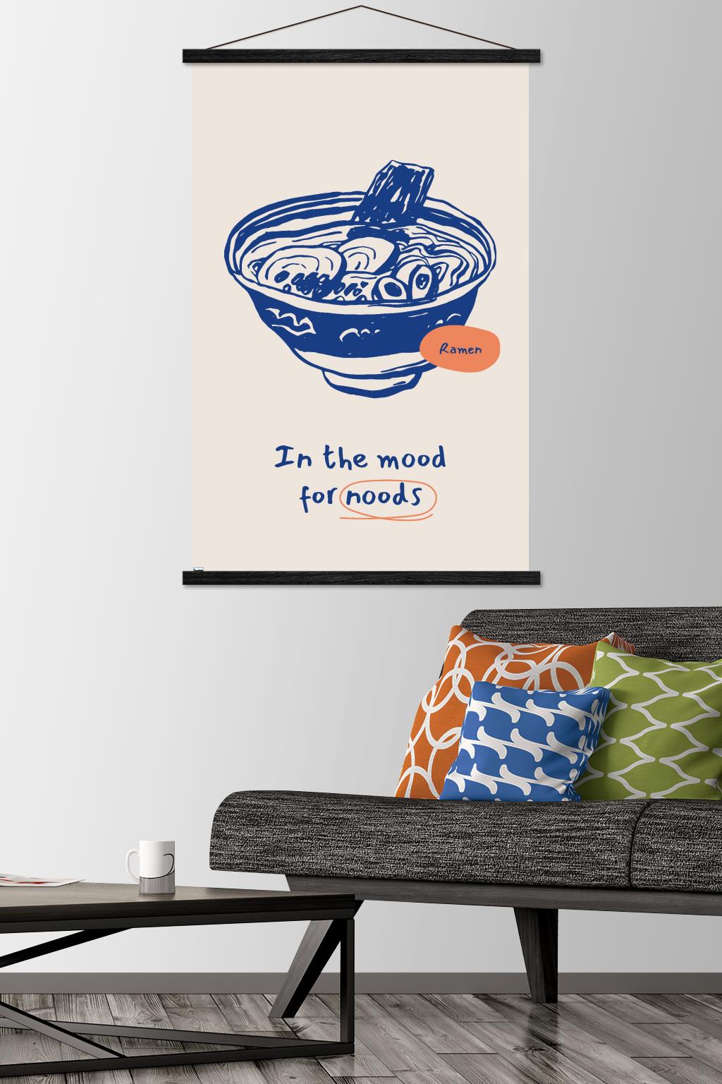 In The Mood For Noods Wall Poster with Magnetic Frame, 22.375" x 34"