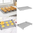 thumbnail image 1 of mtvxesu Foldable Iron Cooling Rack for Baking, Multipurpose Oven Rack for Cakes, Bread, Cookies & Bbq, 1-Pack, 1 of 6