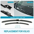 thumbnail image 4 of 3 wipers 24"+20" Sprayer Wiper Blades Automotive Front Windshield Wipers Replacement for Volvo V60 2019 2020 2021 2022,Not Heated Easy DIY Install (Set of 2), 4 of 7