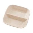 thumbnail image 4 of Shengyu Straw Square Divided Seasoning Dishes Table Sauce Container Kitchen Snack Plate beige 5Set, 4 of 6