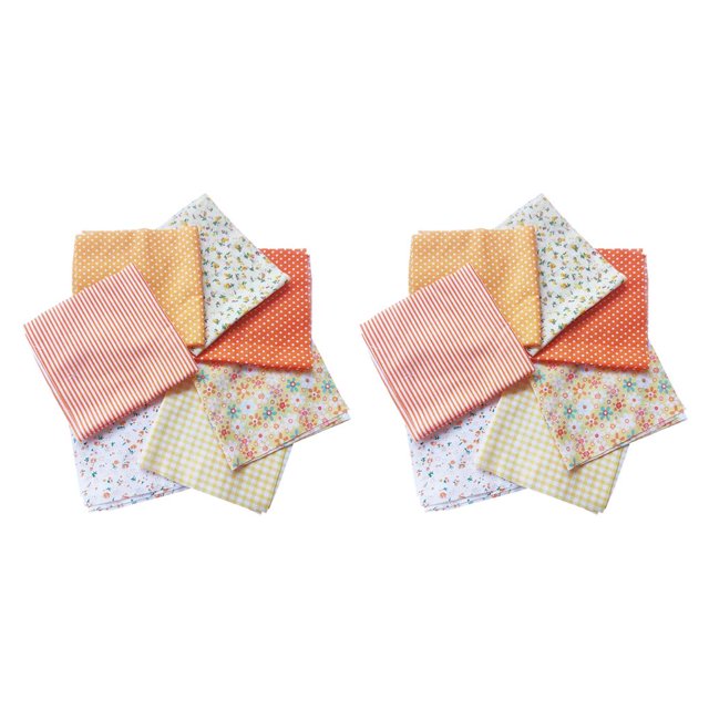 Ounissouiy Lote de 7 Uds. De cuadrados de tela de retazos de algodón estampados, acolchado, costura artesanal para álbum de recortes, accesorios de tela Type6 NO6 Ounissouiy CBP115811
