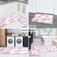 thumbnail image 6 of Kitchen Rugs and Mats Non Skid Washable Spring Floral Dalia Summer Kitchen Mat and Rug Set,Floor Cushion Absorbent Rug,Rubber Backed Area Rugs for Kitchen Laundry, 6 of 7