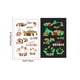 thumbnail image 3 of Uuiauoio Easter luminous temporary tattoos,Glow in The Dark Easter Basket party Tattoos stickers, dwarf colored egg carrot rabbit egg facial makeup Tattoos, holiday party Supplies Favors Gifts, 3 of 6