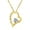 Golden Necklace(Copper), variant on NICKSUN Cubic Zirconia Heart Necklace for Women • 14K Gold Plated Non Tarnish Wedding Jewelry • Heart Shaped Pendant Necklaces