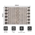 thumbnail image 5 of Boho Black and White Tribal Ethnic Pattern Door Rugs,Washable Non Slip Door Mats Indoor,Decorative Door Mats,Entry Mat Indoor for Entrance,Bedroom,Kitchen,Bathroom,16"x24", 5 of 6