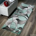 thumbnail image 5 of MDA Rug Imports Rhodes Collection Abstract Designed Area Rug Grey/Cream 2'1'' X 3'3'' 2' x 3' Entryway, Kitchen, Bathroom Rectangle, 5 of 5