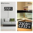 thumbnail image 3 of Large LED Digital Wall Clock with Indoor Temperature Led Clock White, 3 of 9