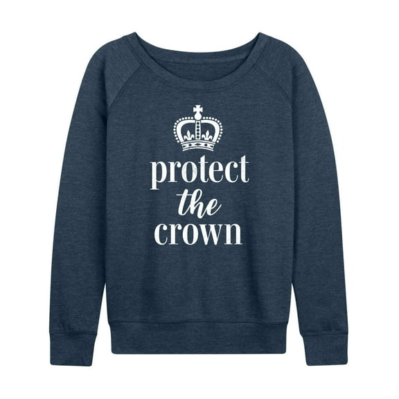 Instant Message - Protect The Crown - Women's Lightweight French Terry Long Sleeve Shirt