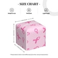 thumbnail image 4 of Junzan Breast Cancer Awareness 1 for Tissue Box Cover Holder, Square Facial Tissue Case with Bottom Belt Facial Paper Organizer Dispenser for Tabletop/Bathroom/Car/Office, 4 of 7
