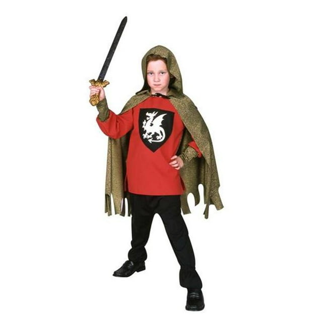 RG Costumes 90248-R-L Costume de Chevalier Médiéval Rouge - Taille Enfant-Grand