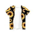 thumbnail image 4 of CCRFTGI Cute Teen Girl Shirts Size 7 Summer Short Sleeve Sunflower Graphic Printed Tee Tops Trendy Soft Lightweight Clothes for Teen Girls Crew Neck Shirts White 2-3 Years, 4 of 4