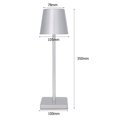 thumbnail image 3 of Lámpara De Mesa Sensor táctil Lámpara de mesa Bar Café Dormitorio Restaurante Luz nocturna (Plata) Tmvgtek Para estrenar, 3 of 3